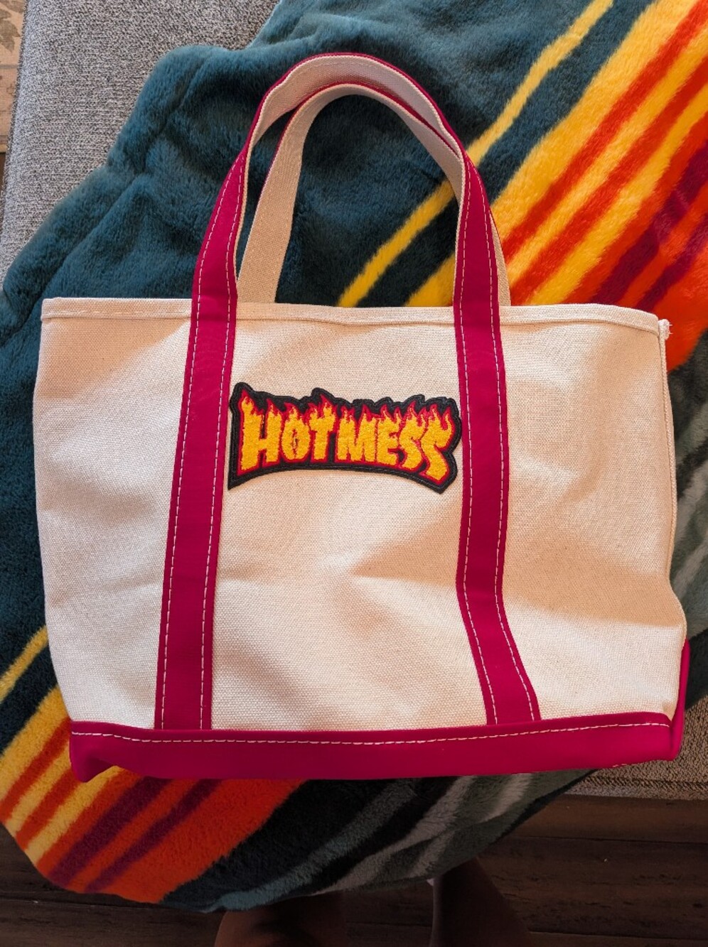 Medium L.L. Bean Tote With Custom Patch